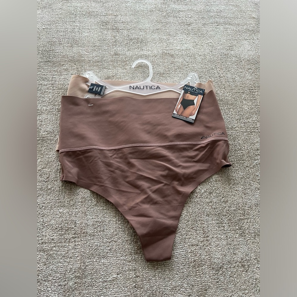 NWT Nautica Intimates Set of 2 Laser Shaping Thongs